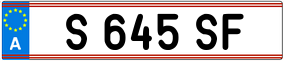 Trailer License Plate